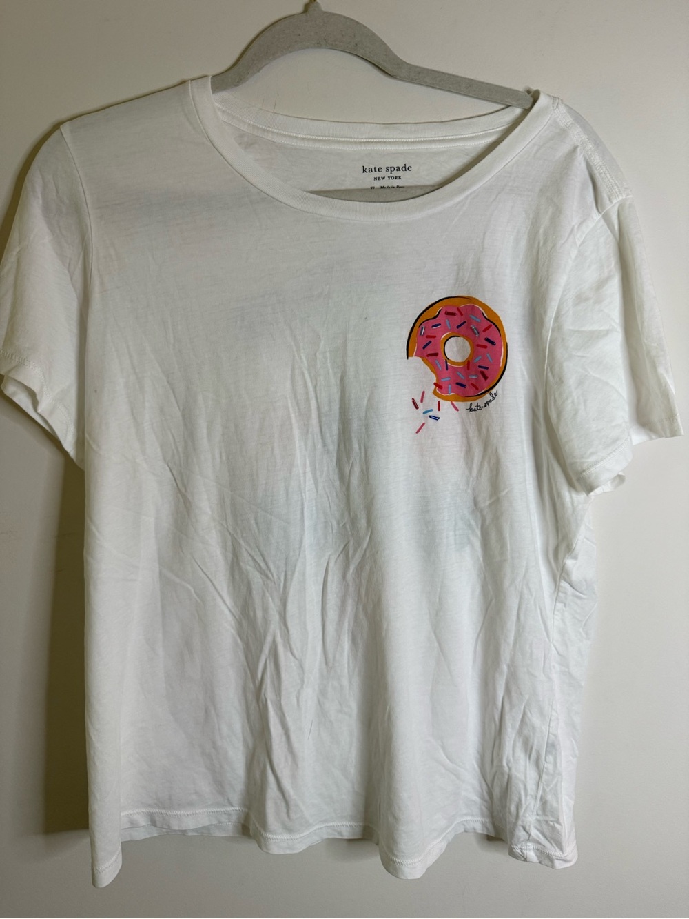 kate spade White Logo Crewneck Tee - Picture 4 of 4